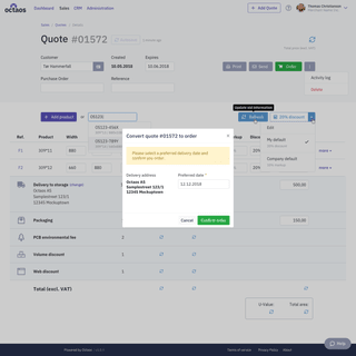 Quote Details (order)