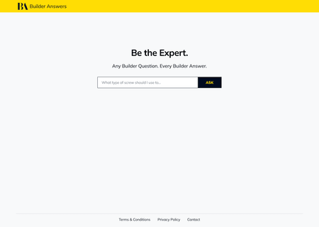 Builder Answers Home Page
