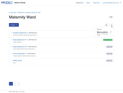 Mezrit Admin Web App - Location (business module)