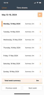 iOS Mobile, Worklogs