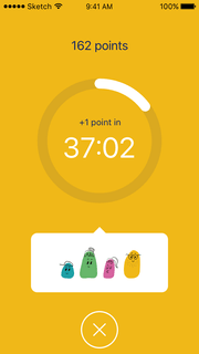 iOS app, active game with 4 player