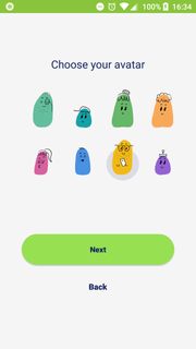 Android app, avatar selection